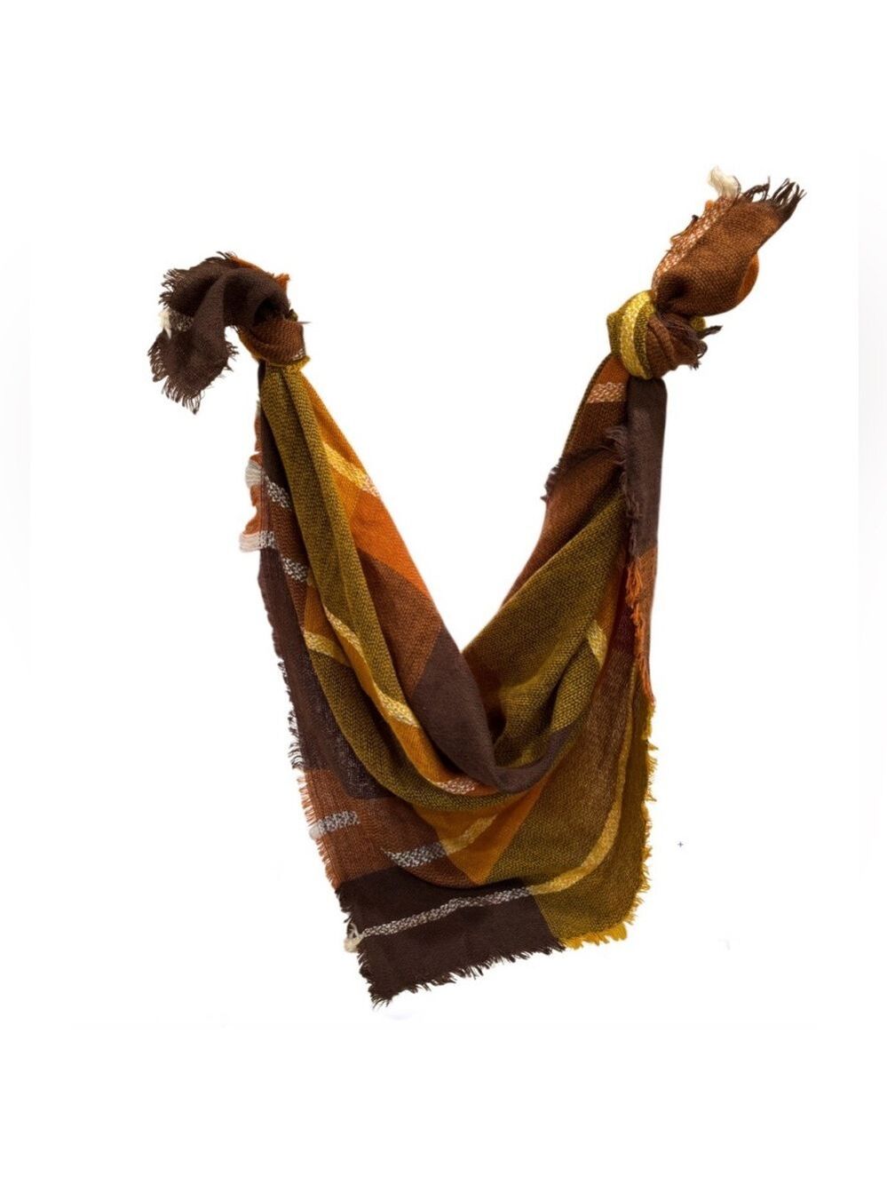 Oversized Plaid Blanket Scarf Shawl | Cozy & Stylish - Picture 3 of 15
